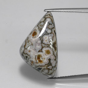 Jaspe multicolorido natural 16,27ct, forma extravagante, opaco