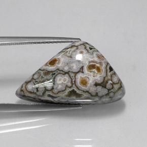 Jaspe multicolorido natural 16,27ct, forma extravagante, opaco