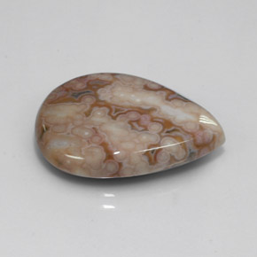 Jaspe multicolorido natural 13,92ct, formato de pêra, opaco