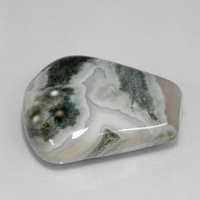 Jaspe multicolorido natural 29,53ct, forma extravagante, opaco