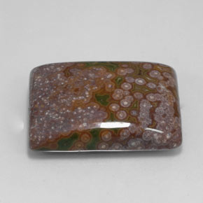 Jaspe multicolorido natural 26,22ct, baguete, opaco
