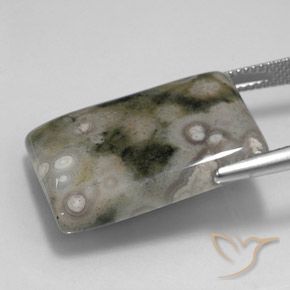 Jaspe Multicolorido Natural 23.21ct, baguete, Opaco