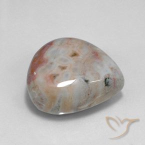 Jaspe Multicolorido Natural 26.95ct, Formato de pêra, Opaco