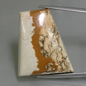 Jaspe multicolorido natural 37,65ct, forma extravagante, opaco