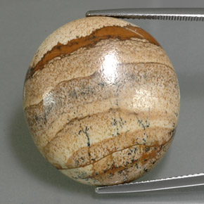 Jaspe multicolorido natural 38,01ct, corte oval, opaco