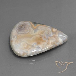 Jaspe Multicolorido Natural 34.07ct, Formato de pêra, Opaco