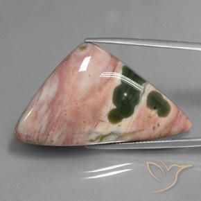 43.00ct Natural Multicolorido Jaspe, Trilhão, Opaco