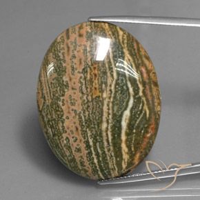 38.60ct Natural Multicolorido Jaspe, oval, Opaco