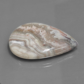 Jaspe multicolorido natural 44,46ct, formato de pêra, opaco