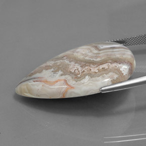 Jaspe multicolorido natural 44,46ct, formato de pêra, opaco