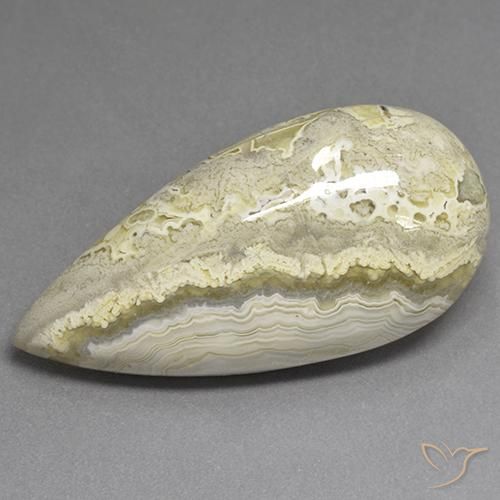 Jaspe Multicolorido Natural 30.27ct, Formato de pêra, Opaco