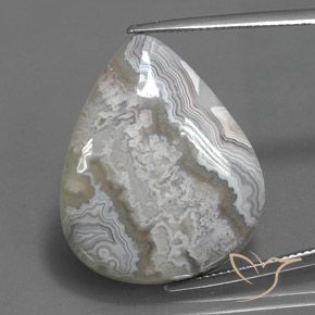 25.17ct Natural Multicolorido Jaspe, Formato de pêra, Opaco