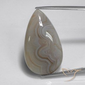 26.74ct Natural Multicolorido Jaspe, Formato de pêra, Opaco