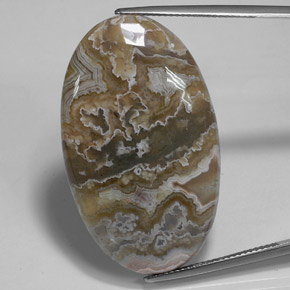 Jaspe multicolorido natural 35,78ct, corte oval, opaco