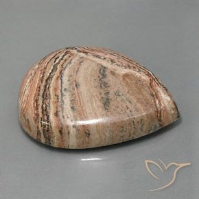 Jaspe Multicolorido Natural 62.26ct, Formato de pêra, Opaco