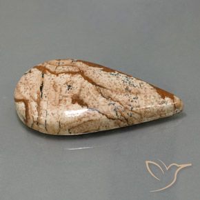 Jaspe Multicolorido Natural 43.77ct, Formato de pêra, Opaco