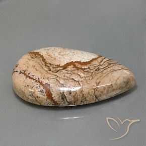 Jaspe Multicolorido Natural 73.69ct, Formato de pêra, Opaco