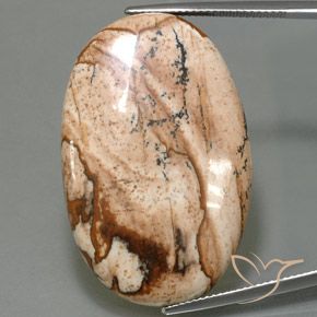 40.77ct Natural Multicolorido Jaspe, oval, Opaco
