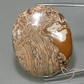 67.93ct Natural Multicolorido Jaspe, oval, Opaco