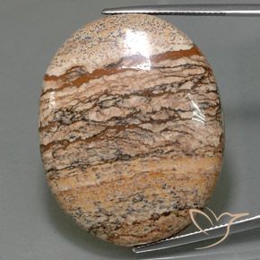65.05ct Natural Multicolorido Jaspe, oval, Opaco