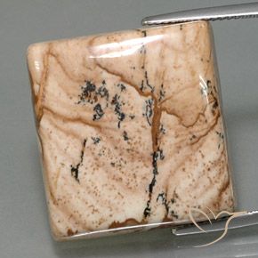 35.31ct Natural Multicolorido Jaspe, Quadrado, Opaco