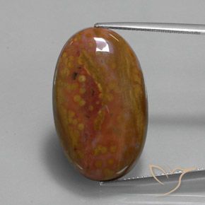27.84ct Natural Multicolorido Jaspe, oval, Opaco