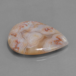 Jaspe multicolorido natural 25,49ct, formato de pêra, opaco