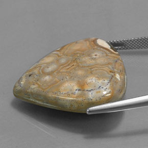 Jaspe Multicolorido Natural 38.48ct, Formato de pêra, Opaco