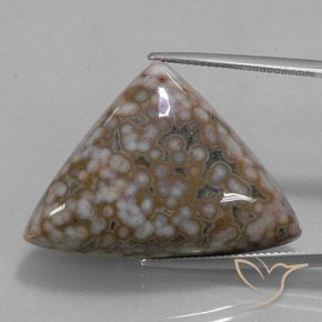 40.07ct Natural Multicolorido Jaspe, Trilhão, Opaco
