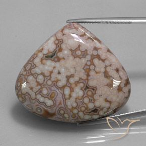 52.10ct Natural Multicolorido Jaspe, Formato de pêra, Opaco