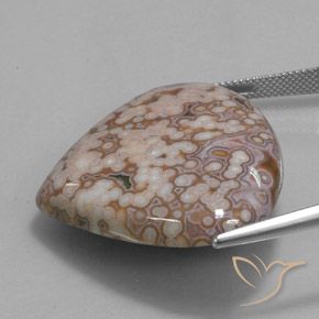 Jaspe Multicolorido Natural 52.10ct, Formato de pêra, Opaco