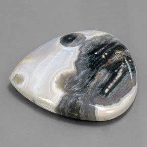 Jaspe multicolorido natural 137,25ct, formato de pêra, opaco