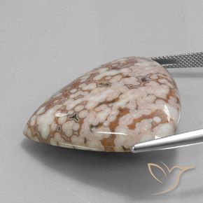 Jaspe Multicolorido Natural 56.08ct, Formato de pêra, Opaco
