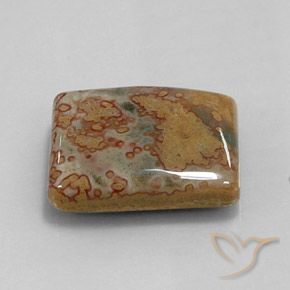 Jaspe Multicolorido Natural 36.10ct, baguete, Opaco