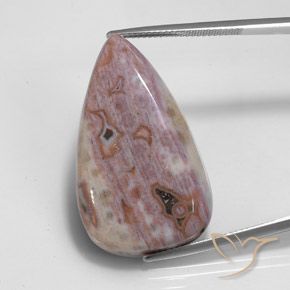 32.30ct Natural Multicolorido Jaspe, Formato de pêra, Opaco