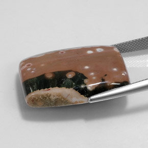 Jaspe Multicolorido Natural 36.31ct, baguete, Opaco