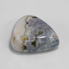 Jaspe multicolorido natural 29,32ct, formato de pêra, opaco