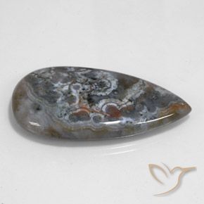 Jaspe Multicolorido Natural 44.98ct, Formato de pêra, Opaco