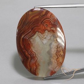 33.61ct Natural Multicolorido Jaspe, oval, Translúcido