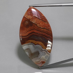 Jaspe multicolorido natural 29,57ct, marquise, opaco