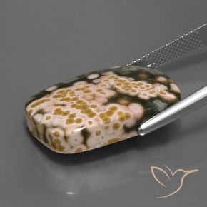 Jaspe Multicolorido Natural 20.08ct, Almofada, Opaco
