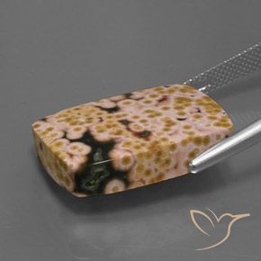 Jaspe Multicolorido Natural 20.83ct, baguete, Opaco