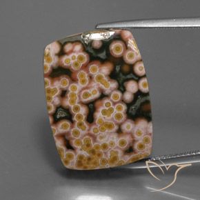 21.22ct Natural Multicolorido Jaspe, baguete, Opaco