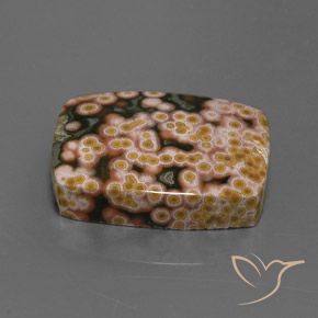 Jaspe Multicolorido Natural 21.22ct, baguete, Opaco