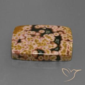Jaspe Multicolorido Natural 22.84ct, baguete, Opaco