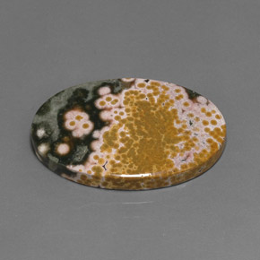 Jaspe Multicolorido Natural 38.01ct, Corte Oval, Opaco