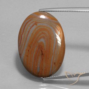 15.17ct Natural Multicolorido Jaspe, oval, Opaco