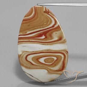 29.42ct Natural Multicolorido Jaspe, oval, Opaco