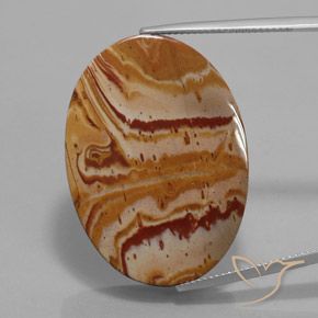 38.71ct Natural Multicolorido Jaspe, oval, Opaco