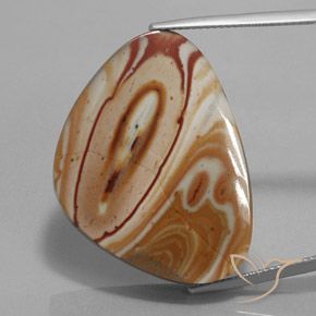 35.99ct Natural Multicolorido Jaspe, Chique, Opaco